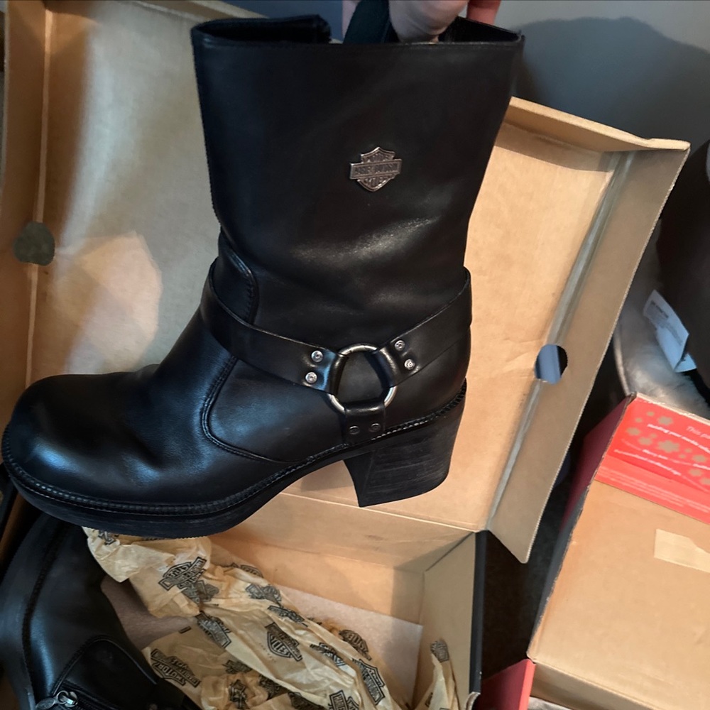 Harley Davison boot with heel size 11